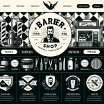 Barber Shop Website Template - Create a Professional Barber Shop Website