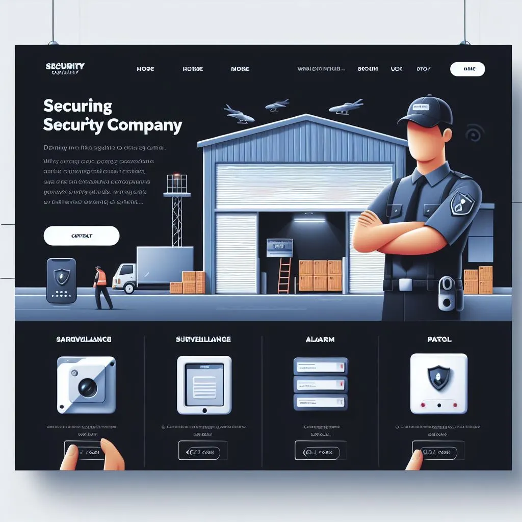 Best Security Company Website Template 3