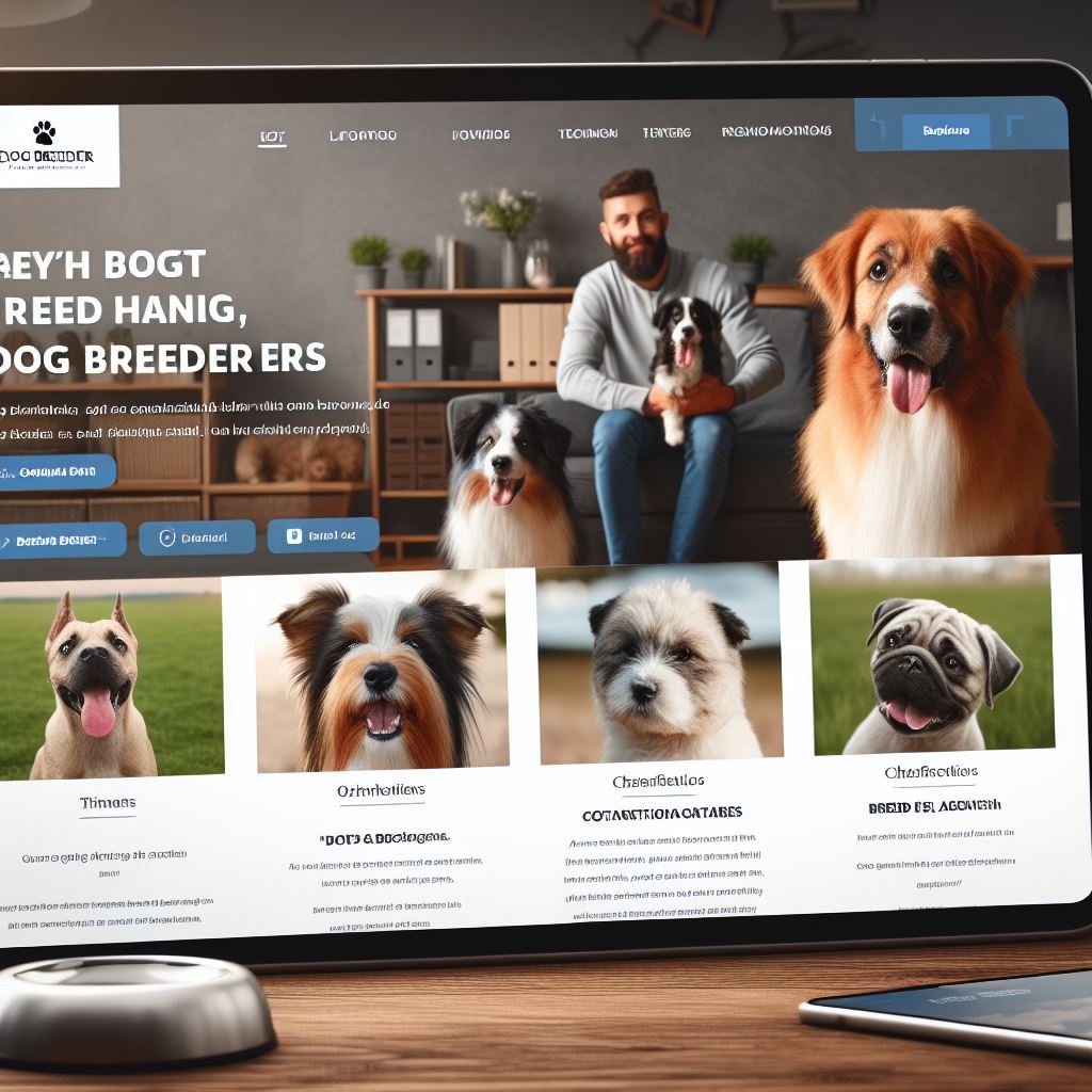 dog breeder website template